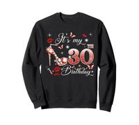 It’s My 30th Birthday Pink 30 Years Old Birthday Queen Party Sudadera