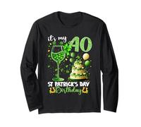 It’s My 40th Birthday St. Patrick’s Day 40 Years Old Party Manga Larga