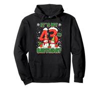It’s My 43rd Birthday Christmas Snowman 43 Year Old Xmas Sudadera con Capucha
