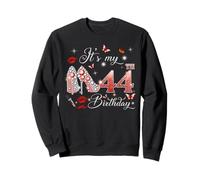 It’s My 44th Birthday Pink 44 Years Old Birthday Queen Party Sudadera