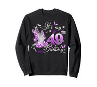 It’s My 49th Birthday Pink 49 Years Old Birthday Queen Party Sudadera