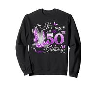 It’s My 50th Birthday Pink 50 Years Old Birthday Queen Party Sudadera