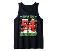 It’s My 54th Birthday Christmas Snowman 54 Year Old Xmas Camiseta sin Mangas
