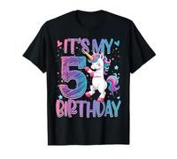 It’s My 5th Birthday Unicorn Outfit for 5 Year Old Girls Camiseta