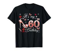 It’s My 60th Birthday Pink 60 Years Old Birthday Queen Party Camiseta