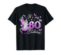 It’s My 60th Birthday Pink 60 Years Old Birthday Queen Party Camiseta