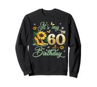 It’s My 60th Birthday Pink 60 Years Old Birthday Queen Party Sudadera