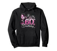 It’s My 60th Birthday Pink 60 Years Old Birthday Queen Sudadera con Capucha