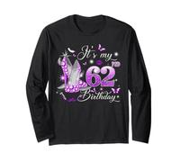 It’s My 62nd Birthday Pink 62 Years Old Birthday Queen Party Manga Larga