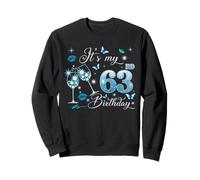 It’s My 63rd Birthday Pink 63 Years Old Birthday Queen Party Sudadera