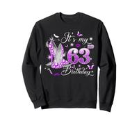 It’s My 63rd Birthday Pink 63 Years Old Birthday Queen Party Sudadera