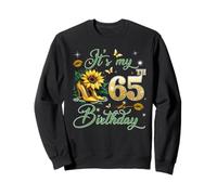 It’s My 65th Birthday Pink 65 Years Old Birthday Queen Party Sudadera