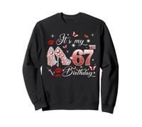It’s My 67th Birthday Pink 67 Years Old Birthday Queen Party Sudadera