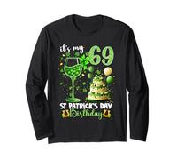 It’s My 69th Birthday St. Patrick’s Day 69 Years Old Party Manga Larga