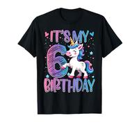 It’s My 6th Birthday Unicorn Outfit for 6 Year Old Girls Camiseta