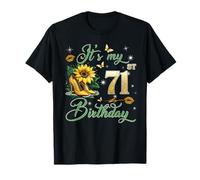 It’s My 71st Birthday Pink 71 Years Old Birthday Queen Party Camiseta