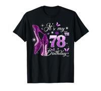 It’s My 78th Birthday Pink 78 Years Old Birthday Queen Party Camiseta