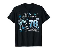 It’s My 78th Birthday Pink 78 Years Old Birthday Queen Party Camiseta