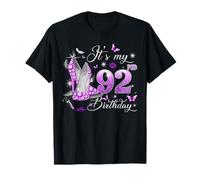 It’s My 92nd Birthday Pink 92 Years Old Birthday Queen Party Camiseta