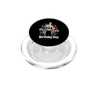 It s My Birthday Party Sonrisa Cara Divertido Lindo Cumpleaños Chico PopSockets PopGrip para MagSafe