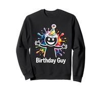 It s My Birthday Party Sonrisa Cara Divertido Lindo Cumpleaños Chico Sudadera