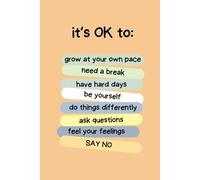 It’s OK to - Quaderno Motivazionale Minimal per Appunti 6x9: 100 pagine a righe per pensieri, appunti e sfoghi - Perfetto per lavoro, ufficio e università