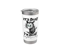 It’s Okay I’m Okay Everything Is Okay Funny Stress Relief Vaso térmico de acero inoxidable de doble pared