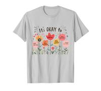 It’s Okay To Floral Mental Health Positive Affirmations Camiseta
