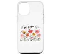 It’s Okay To Floral Mental Health Positive Affirmations Carcasa para iPhone 12/12 Pro
