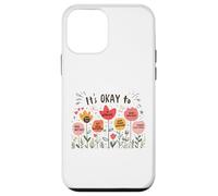 It’s Okay To Floral Mental Health Positive Affirmations Carcasa para iPhone 12 Mini