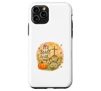 It’s Well with My Soul Fall Christian Watercolor Carcasa para iPhone 11 Pro