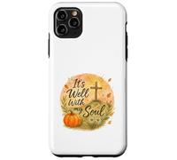It’s Well with My Soul Fall Christian Watercolor Carcasa para iPhone 11 Pro MAX