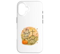 It’s Well with My Soul Fall Christian Watercolor Carcasa para iPhone 16