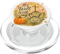 It’s Well with My Soul Fall Christian Watercolor PopSockets PopGrip para MagSafe