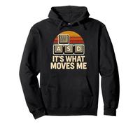 It’s What Moves Me Funny Gaming Vintage WASD PC Gamer Sudadera con Capucha