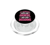 It Started with One Horse and Bad Decisions Chica De Rancho PopSockets PopGrip para MagSafe