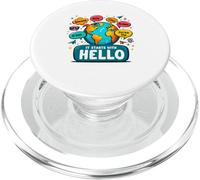 It Starts with Hello Friendship Inclusion Language Teacher PopSockets PopGrip para MagSafe
