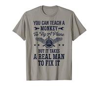 It Takes A Real Man To Fix Plane Funny Aircraft Mechanic Camiseta