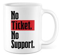 IT Taza de café, diseño de administrador del sistema, taza de café informática, divertida administración, idea de regalo, regalo sin ticket sin soporte, texto en alemán "Office Teetasse (White)