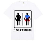 It Was Never A Dress Poder Mujeres superhéroes Feminismo Comfort Colors Adult Heavyweight T-Shirt