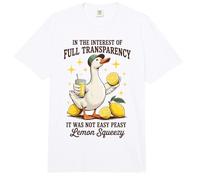It Was Not Easy Peasy Funny Silly Goose Lemon Stand Limonada Comfort Colors Adult Heavyweight T-Shirt