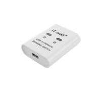 IT-Well USB Dispositivo para Compartir Impresora, Dispositivo para Compartir Impresora 2 en 1, Convertidor de Concentrador Divisor de ConmutacióN Kvm