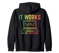It Works On My Machine Divertido Programador Excuse Reggae Design Sudadera con Capucha