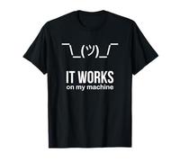 It Works on My Machine Shrug Programmer Funny Camiseta