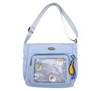Ita Bag - Bolso bandolera de gran capacidad para mujeres y niñas, adolescentes, mochila escolar, azul celeste, One Size