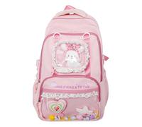 Ita Bag - Mochila de nailon de alta capacidad para mujer, ligera, multicapa, para estudiantes universitarios, Pink, 460.00x310.00x190.00mm, Casual