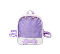 Ita Bag Mochila niñas Mochila de Bowknot Clara, Cuero de Caramelo Bolso de Escuela pasadores visualización Mochila, Púrpura