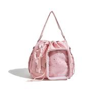 Ita Bag Star Print, Ita Bag with Clear Window Star Pattern, Large Capacity Handbag, Aesthetic Multi-Way, for Travel Social Outing (Pink)