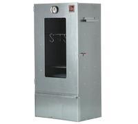 ITA Horno ahumar 7000, 81 x 28 x 40 cm, acero inoxidable, ventana, profesional, termómetro, accesorios, resistente corrosión, duradero, carne, pescado, queso, salchichas