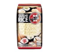 ITA-SAN Arroz para sushi, arroz glutinoso para rollos de nori y otras especialidades de sushi japonés, grano redondo de 1ª calidad, 14 x 500 g